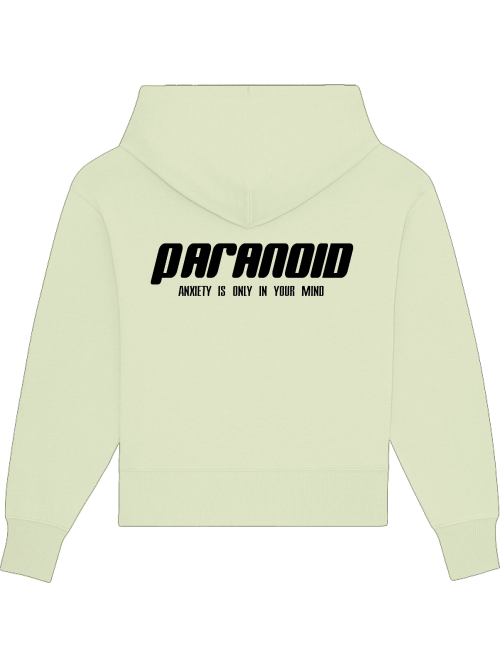 Paranoid Basic Girlie Hoodie Black Print